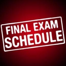 2019 Fall Final Exam Schedule